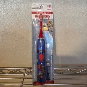 Transformers Sonic Powered Toothbrush Soft Bristles Blue Red NEW Brush Buddies